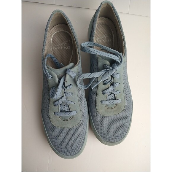 Dansko Woman 41/10.5-11 Blue Hayes Layer Upper Lace Up Sneakers - Picture 10 of 10